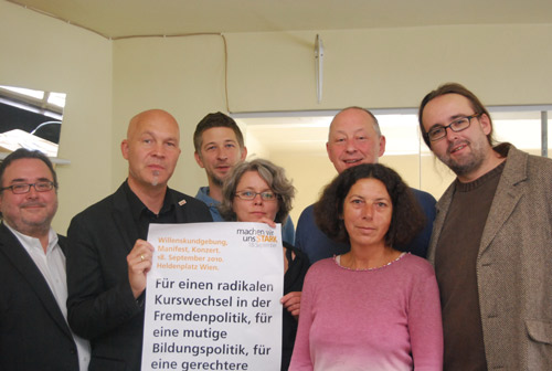 Präsentation des Aufrufs für 'Machen wir uns stark"