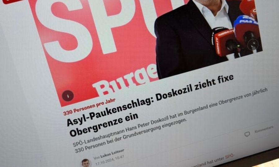 Heute-Schlagzeile vom 17.10.2024: "Asyl-Paukenschlag: Doskozil zieht fixe Obergrenze ein."