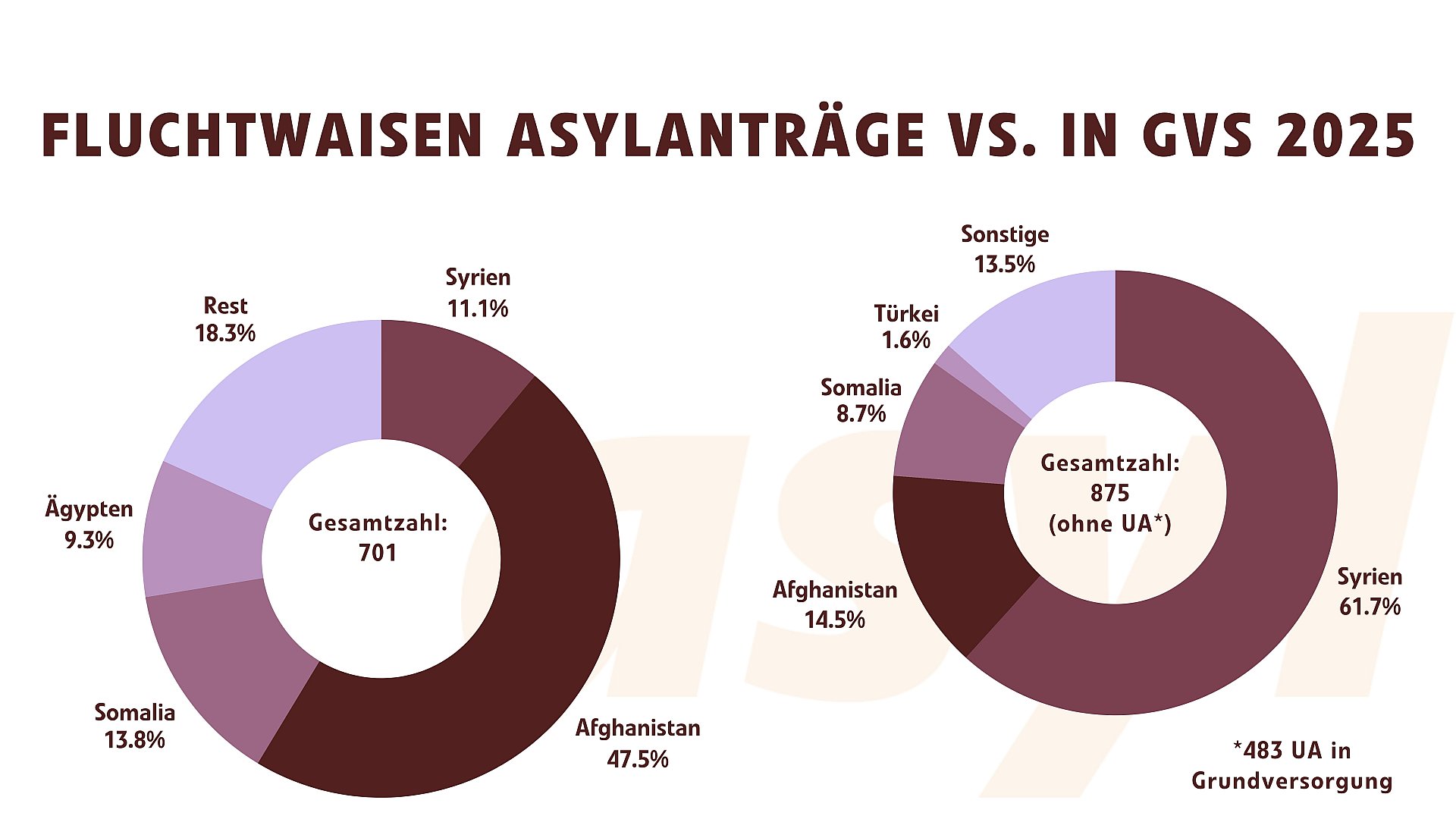 Fluchtwaisen Herkunftsländern: Asylanträge vs. Grundversorgung 2025