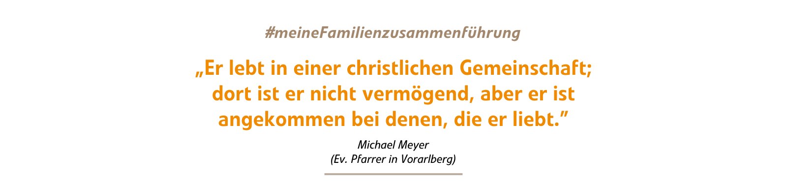 Er lebt in einer christlichen Gemeinschaft; dort ist er nicht vermögend, aber er ist angekommen bei denen, die er liebt. Er lebt in einer christlichen Gemeinschaft; dort ist er nicht vermögend, aber er ist angekommen bei denen, die er liebt.
